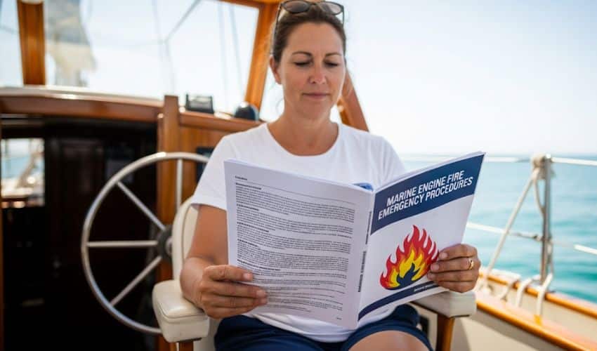 What Should You Do Immediately If a Boat Motor Catches Fire and emergency preparation manual