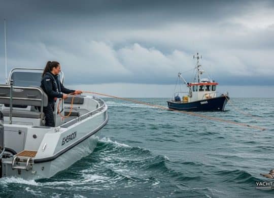 What is the Primary Responsibility for a Vessel Operator Assisting a Boat in Distress